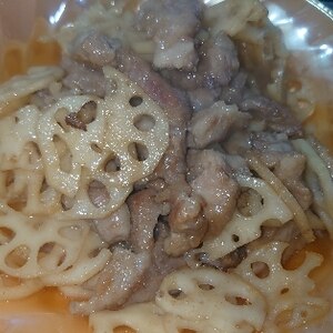 簡単！れんこんと豚肉の照り焼き